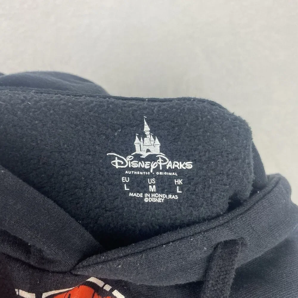 Disney Minnie Mouse Sweater Womens Medium Black Red Hoodie Sweatshirt Pullover - Picture 8 of 10